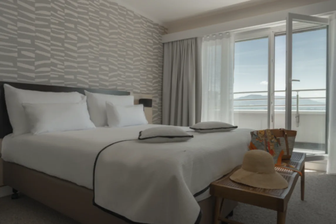 Chambre d'hôtel avec vue mer en Bretagne