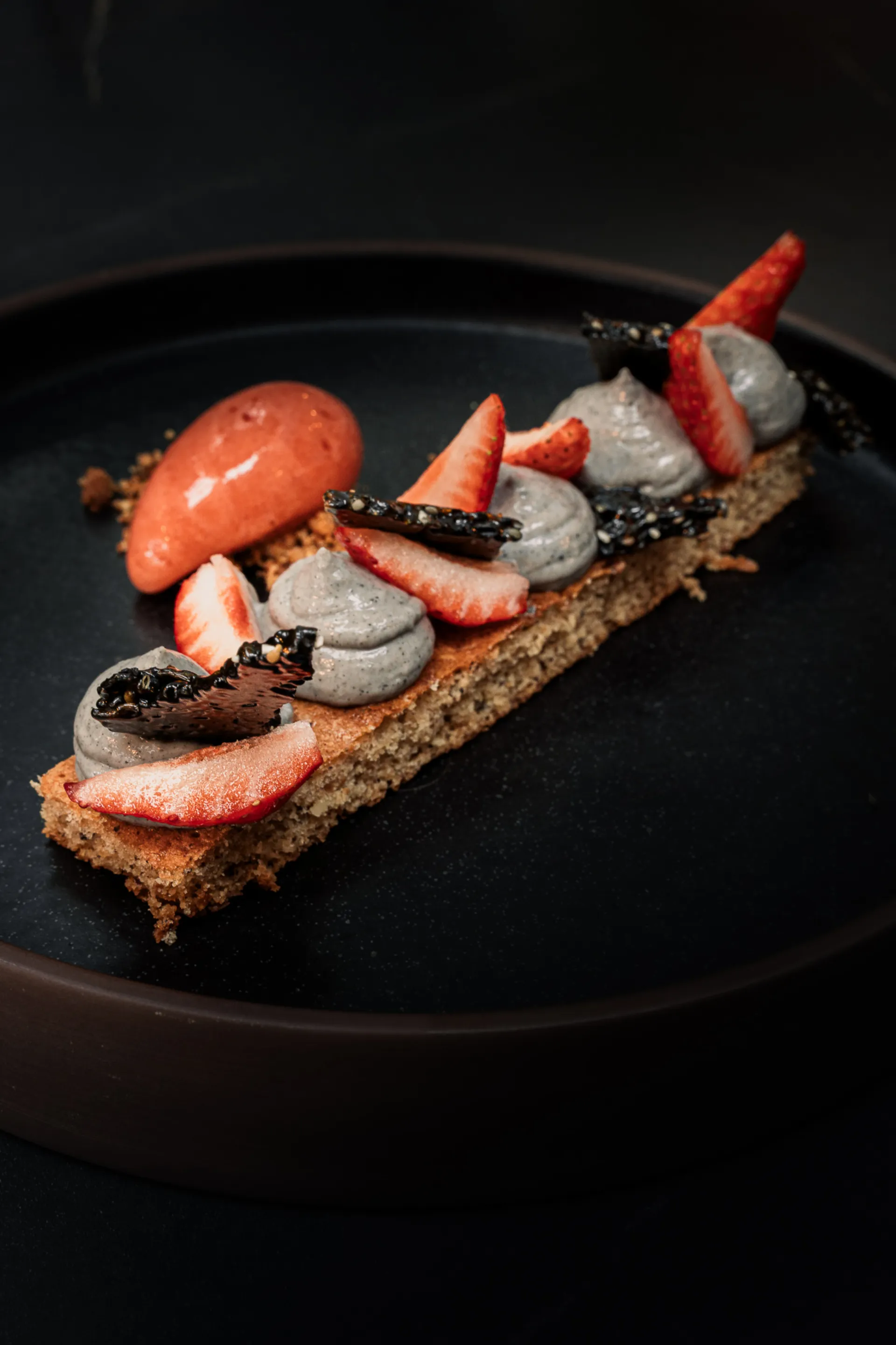 Dessert aux fraises